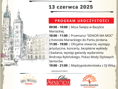 XII Międzynarodowe Senioralia w Krakowie 2025  – Największa Impreza Seniorska w Europie!